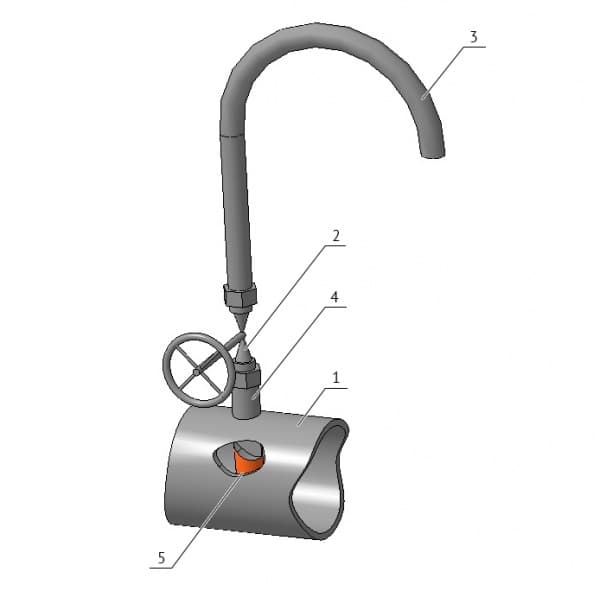 Пробоотборник муфтовый-ПМ (ТУ 3742-005-79172827-2012) - 200 мм